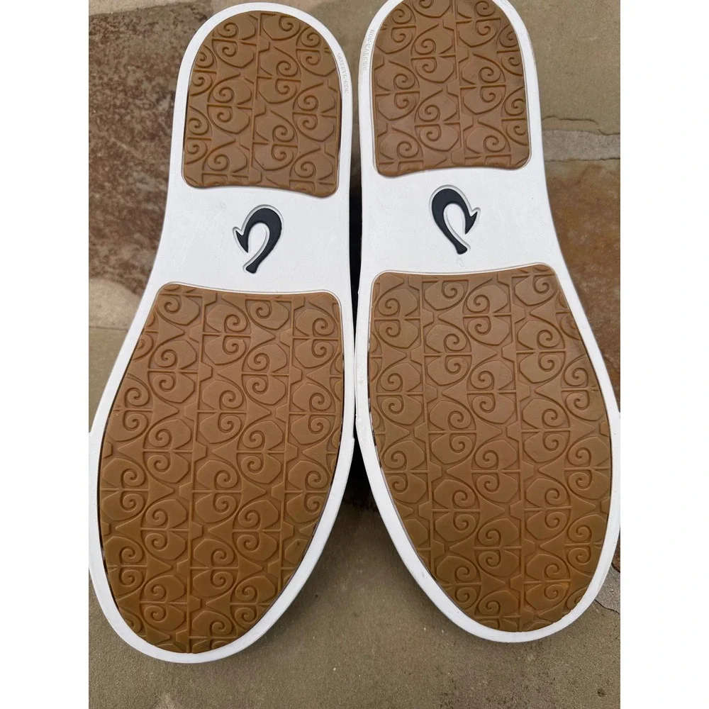 OluKai Pehuea Women's 11 White Mesh Slip On Sneakers Casual Comfort Shoes